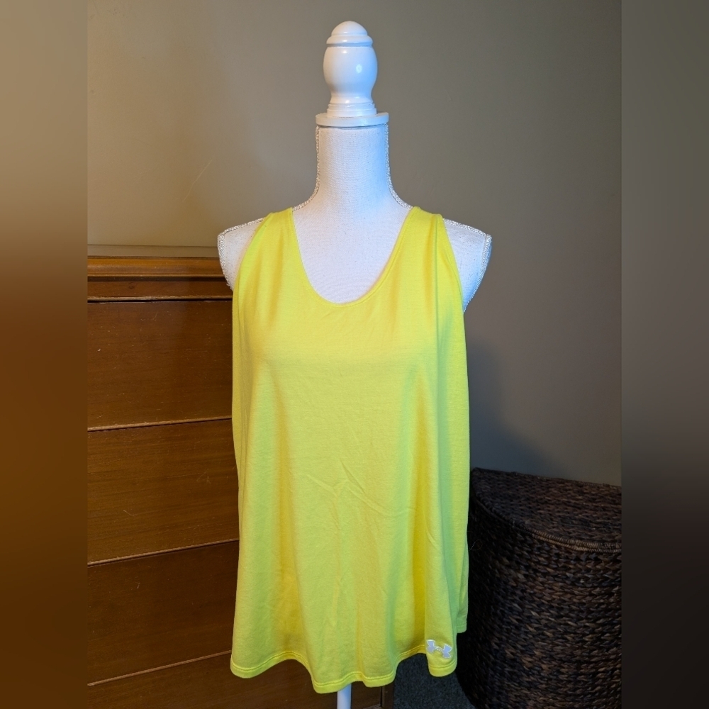 UnderArmour fluorescent braided running tank XL
